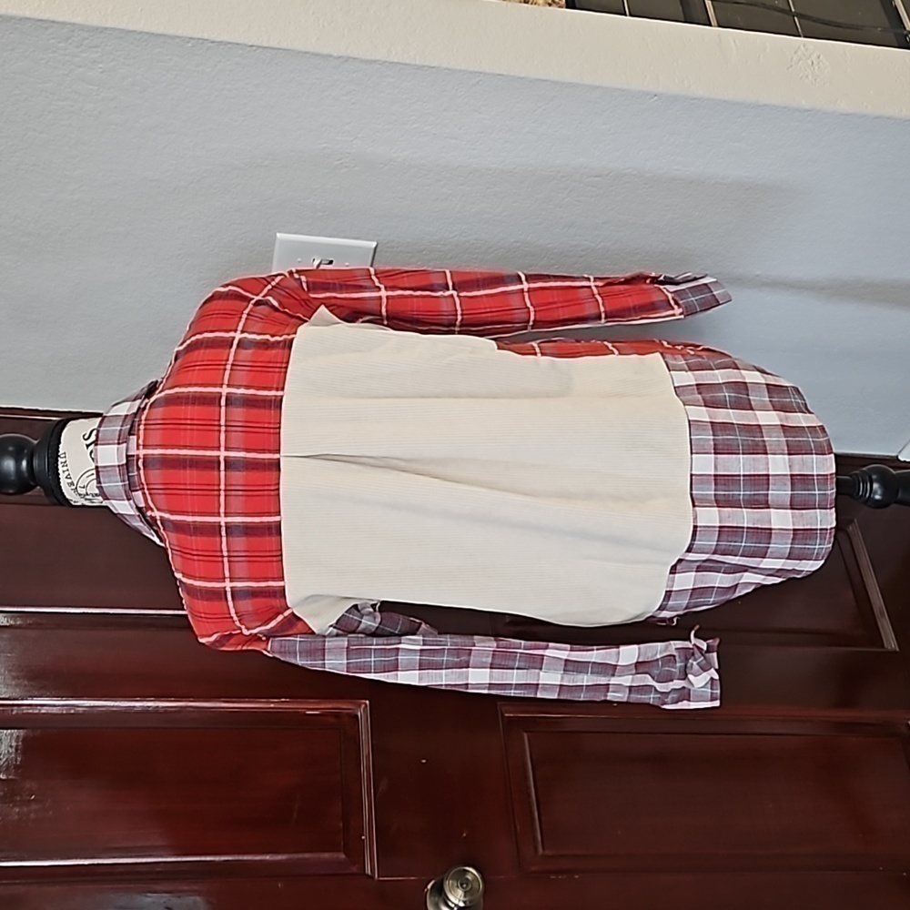 Plaid Corduroy Button Down Medium - Picture 3 of 3